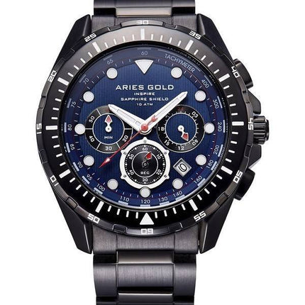 Aries or inspirer montre Atlantique Chronographe Quartz G 7002 BK-BU homme