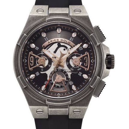 Aries or inspirer montre foudre Quartz G 7003 AS-BKRG homme