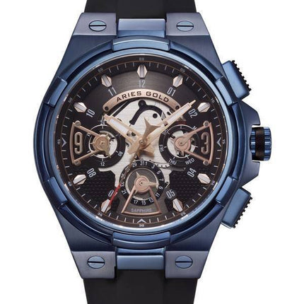 Aries or inspirer montre foudre Quartz G 7003 BU-BKRG homme