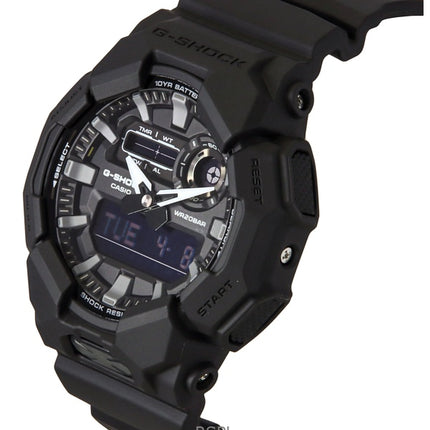 Montre Casio G-Shock analogique numérique pour homme, bracelet en résine biosourcée, cadran noir, quartz, GA-010-1A1, 200 m