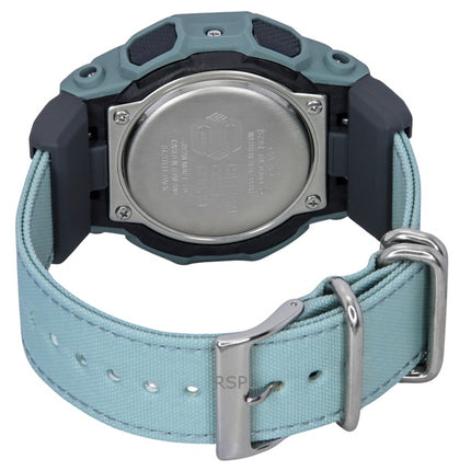 Montre Casio G-Shock analogique numérique à quartz pour homme, bracelet en tissu, cadran bleu, GA-010CE-2A, 200 m