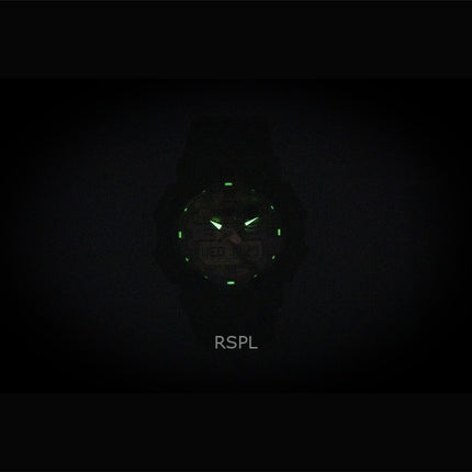 Montre homme Casio G-Shock GA-010GGB-1A9, bracelet en résine biosourcée, cadran doré, affichage analogique et numérique, mouvement à quartz, étanche à 200 m.