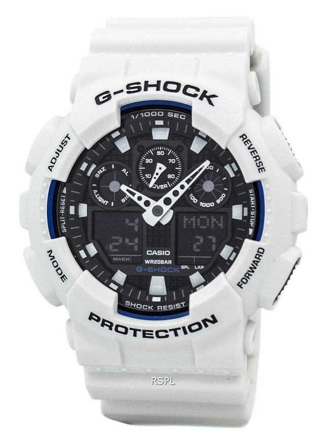 Casio Montre analogique GA-100B-7A rÃ©sistante aux chocs analogiques G-Shock GA100B-7A pour homme