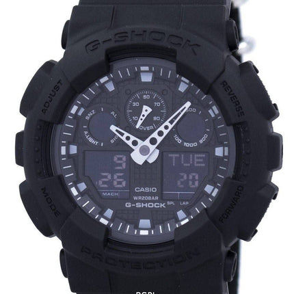 Casio G-Shock analogique numérique résistant aux chocs 200M GA-100BBN-1 a montre homme