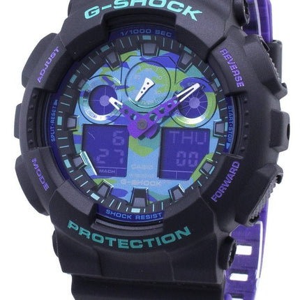 Montre Casio G-Shock GA-100BL-1A GA100BL-1A résistant aux chocs 200M pour homme
