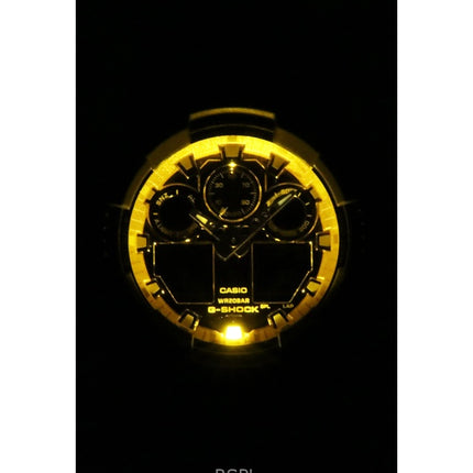 Montre Casio G-Shock analogique numérique à quartz pour homme, bracelet en résine, cadran multicolore, GA-100FL-8A, 200 m