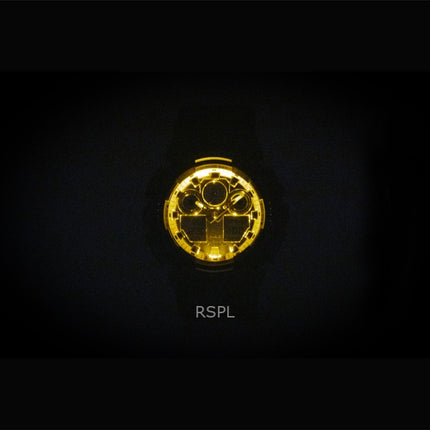 Montre homme Casio G-Shock GA-100GGB-1A9, bracelet en résine, affichage analogique et numérique, cadran doré, mouvement à quartz, étanche à 200 m.