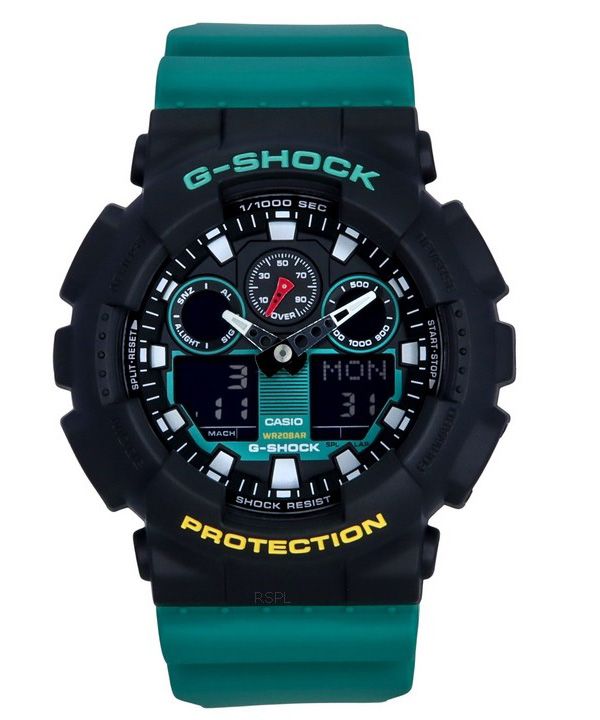Montre pour homme Casio G-Shock Mix Tape analogique numérique édition limitée à quartz GA-100MT-1A3 200M