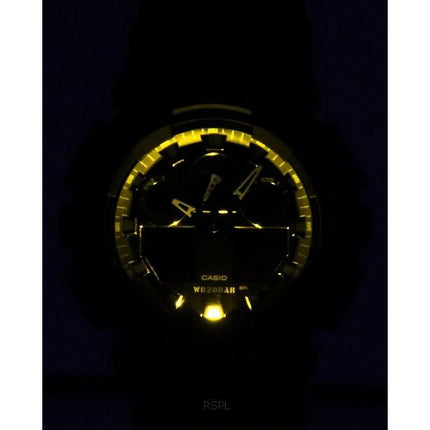 Montre pour homme Casio G-Shock analogique numérique bracelet en résine cadran multicolore Quartz GA-100RC-1A 200M