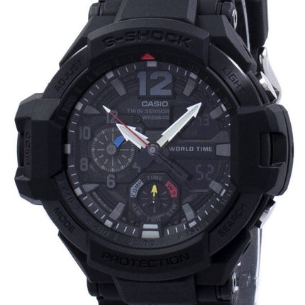 Casio G-Shock Gravitymaster Twin Sensor monde temps GA-1100-1 a 1 GA1100-1 a 1 montre homme