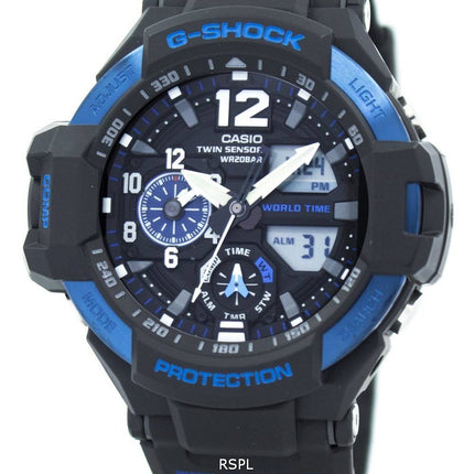Casio G-Shock GRAVITYMASTER Twin Sensor monde temps GA-1100-2 b montre homme