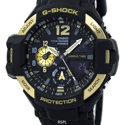 Casio G-Shock GRAVITYMASTER Twin Sensor monde temps GA-1100-9 G montre homme