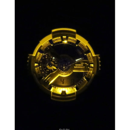 Montre homme Casio G-Shock analogique numérique en résine biosourcée, cadran bleu, quartz, GA-110AS-5A, 200 m