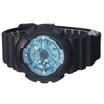 Montre pour homme Casio G-Shock analogique numérique avec bracelet en résine et cadran bleu océan GA-110CD-1A2 200M