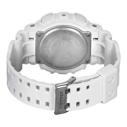 Montre pour homme Casio G-Shock analogique numérique bracelet en résine blanche cadran multicolore Quartz GA-110TL-7A 200M