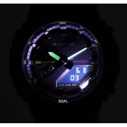 Montre pour homme Casio G-Shock Neon Accent Analog Digital Quartz Diver GA-2100-1A3 GA2100-1A3 200M
