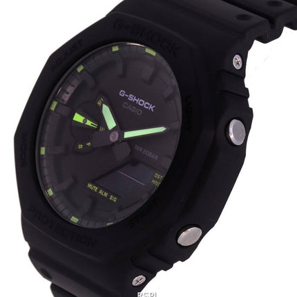 Montre pour homme Casio G-Shock Neon Accent Analog Digital Quartz Diver GA-2100-1A3 GA2100-1A3 200M