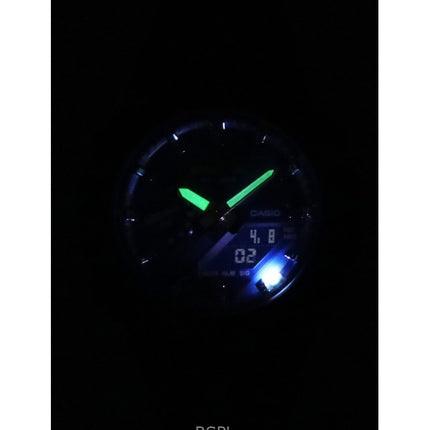 Montre homme Casio G-Shock GA-2100AS-2A, analogique, numérique, bracelet en résine biosourcée, cadran bleu, quartz, 200 m