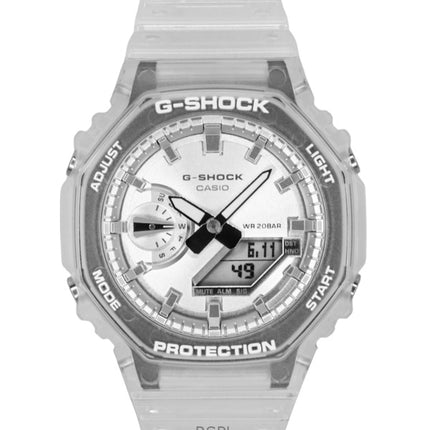 Montre Casio G-Shock analogique numérique, bracelet en résine, cadran gris, quartz, GA-2100BM-7A8, 200 m, unisexe
