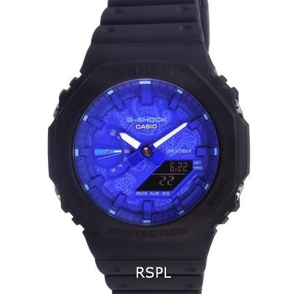 Casio G-Shock Analogique Numérique Cadran Bleu Quartz GA-2100BP-1A GA2100BP-1 200M Montre Homme