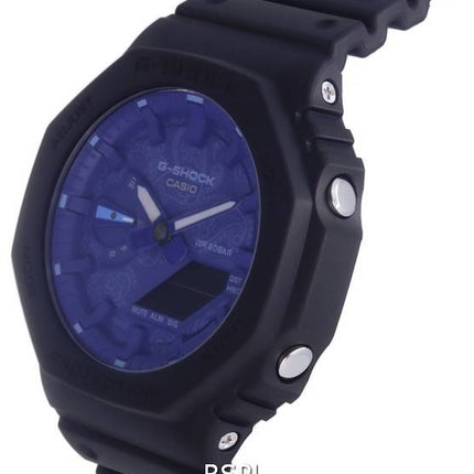 Casio G-Shock Analogique Numérique Cadran Bleu Quartz GA-2100BP-1A GA2100BP-1 200M Montre Homme