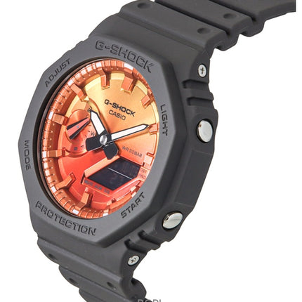 Montre Casio G-Shock analogique numérique à quartz pour homme, bracelet en résine biosourcée, cadran multicolore, GA-2100FL-8A, 200 m