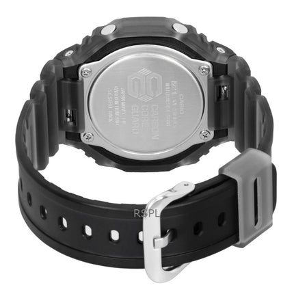 Montre Casio G-Shock analogique numérique à quartz pour homme, bracelet en résine, cadran orange, GA-2100FLS-8A4, 200 m