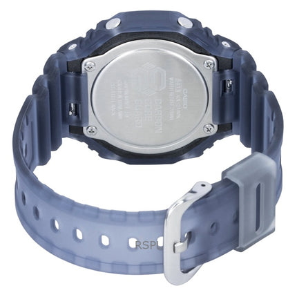 Montre homme Casio G-Shock GA-2100K-2A, analogique-numérique, bracelet en résine, cadran noir, mouvement à quartz, étanche à 200 m.