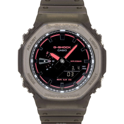 Montre homme Casio G-Shock analogique-numérique, bracelet en résine, cadran noir, mouvement à quartz GA-2100K-5A, étanche à 200 m