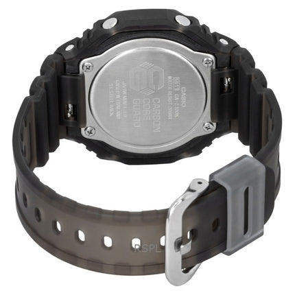 Montre homme Casio G-Shock analogique-numérique, bracelet en résine, cadran noir, mouvement à quartz GA-2100K-5A, étanche à 200 m