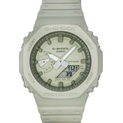 Casio G-Shock Natural Color Series Analogique Numérique Bracelet en résine Cadran crème Quartz GA-2100NC-3A 200M Montre pour hom