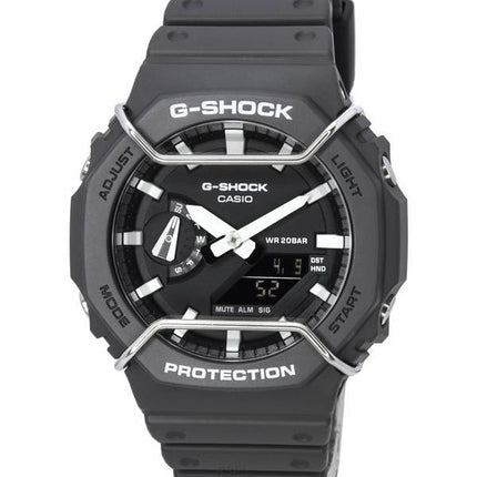 Montre pour homme Casio ton sur ton G-Shock analogique numérique cadran noir Quartz GA-2100PTS-8A GA2100PTS-8 200M