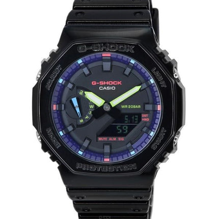 Casio G-Shock Virtual Rainbow Analog Digital Quartz GA-2100RGB-1A GA2100RGB-1 200M Montre Homme