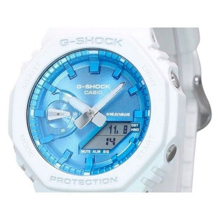 Montre pour homme Casio G-Shock Seasonal Collection 2023 analogique numérique avec cadran bleu à quartz GA-2100WS-7A 200M