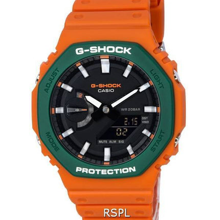 Montre pour homme Casio G-Shock Orange analogique numérique Quartz GA-2110SC-4A GA2110SC-4 200M