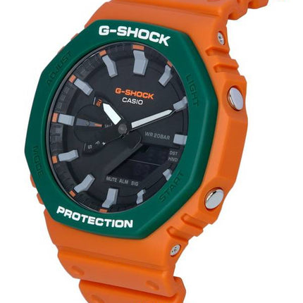 Montre pour homme Casio G-Shock Orange analogique numérique Quartz GA-2110SC-4A GA2110SC-4 200M