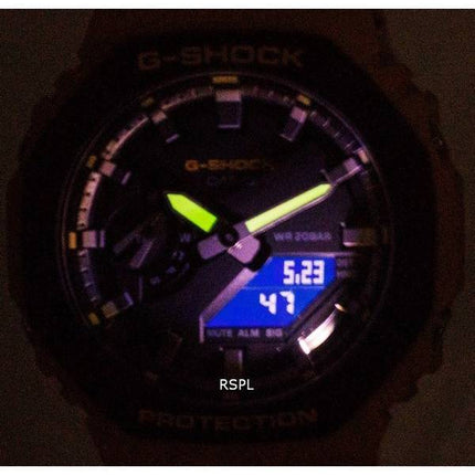 Montre pour homme à quartz analogique numérique Casio G-Shock Diver GA-2110SU-9A GA2110SU-9 200M