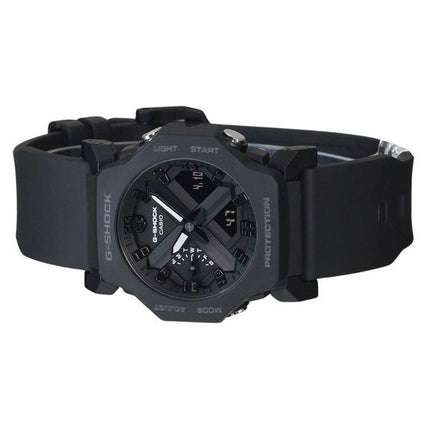 Montre pour homme Casio G-Shock analogique numérique en résine noire avec cadran noir à quartz GA-2300-1A 200M