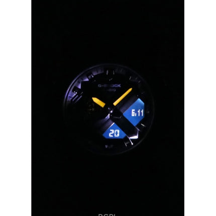 Montre unisexe Casio G-Shock analogique numérique avec bracelet en résine et cadran gris, quartz GA-2300-8A, 200 m