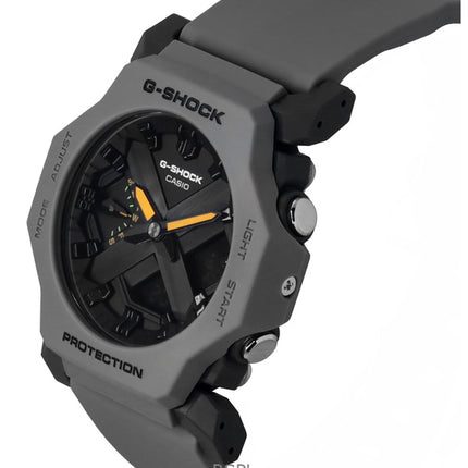 Montre unisexe Casio G-Shock analogique numérique avec bracelet en résine et cadran gris, quartz GA-2300-8A, 200 m