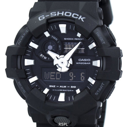 Montre Casio G-Shock analogique-numérique GA-700-1B pour homme, reconditionnée