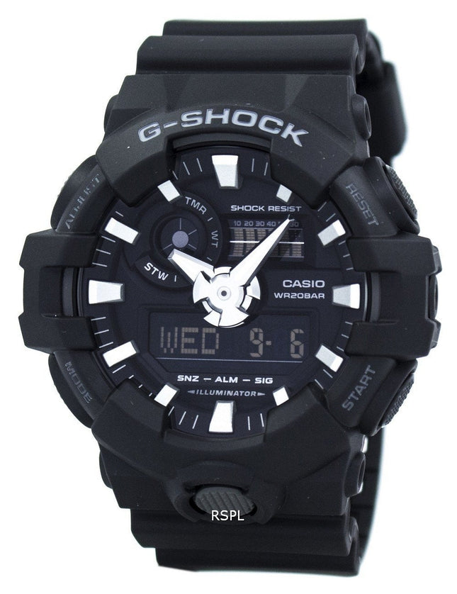 Montre Casio G-Shock analogique-numérique GA-700-1B pour homme, reconditionnée