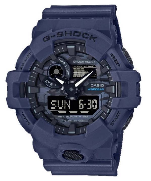 Casio G-Shock Analog Digital Camouflage Cadran Quartz GA-700CA-2A GA700CA-2 200M Montre Homme