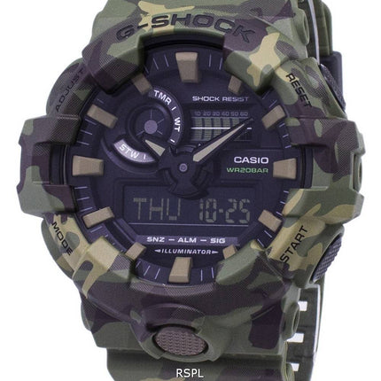 Casio G-Shock illuminateur couleur spéciale modèles 200M GA700CM de GA-700CM-3 a-3 a montre homme