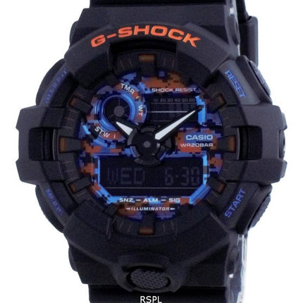 Montre pour homme Casio G-Shock City Analog Digital Quartz Diver GA-700CT-1A GA700CT-1 200M