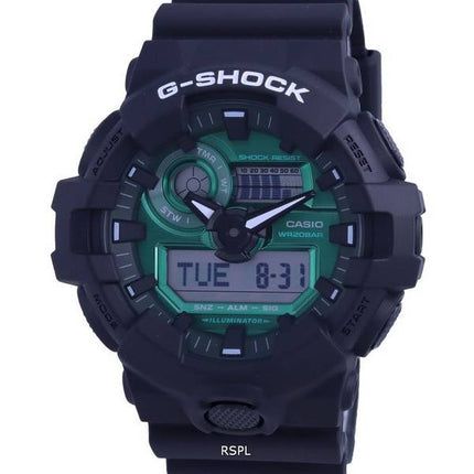 Montre Casio G-Shock Minuit Vert Couleur Spéciale Analogique Numérique GA-700MG-1A GA700MG-1 200M Homme