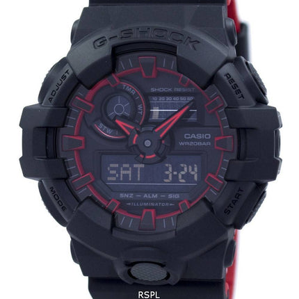 Montre Casio G-Shock illuminateur résistant aux chocs GA700SE de GA-700SE-1 a 4-1 a 4 masculine