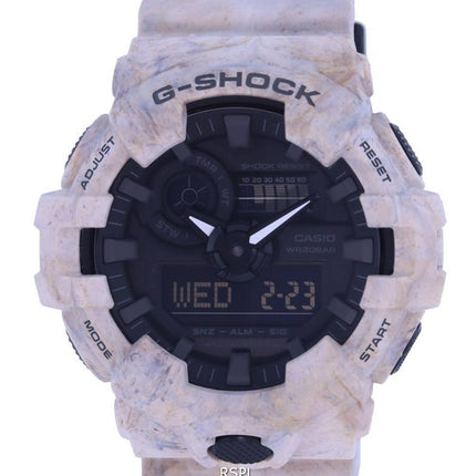 Montre pour homme Casio G-Shock Utility Wavy Marble World Time analogique numérique GA-700WM-5A GA700WM-5 200M