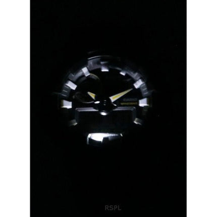 Montre analogique numérique Casio G-Shock à quartz avec bracelet en résine et cadran noir GA-710TU-1A3 200M pour homme