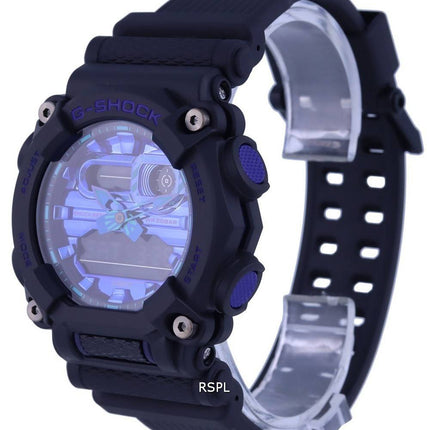 Montre pour homme Casio G-Shock Virtual Analog Digital Quartz GA-900VB-1A GA900VB-1 200M